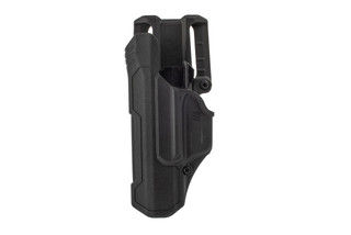Blackhawk T-Series L2D Duty NL Left Hand Holster Fits Glock 17/19/34 in Black features Polymer material